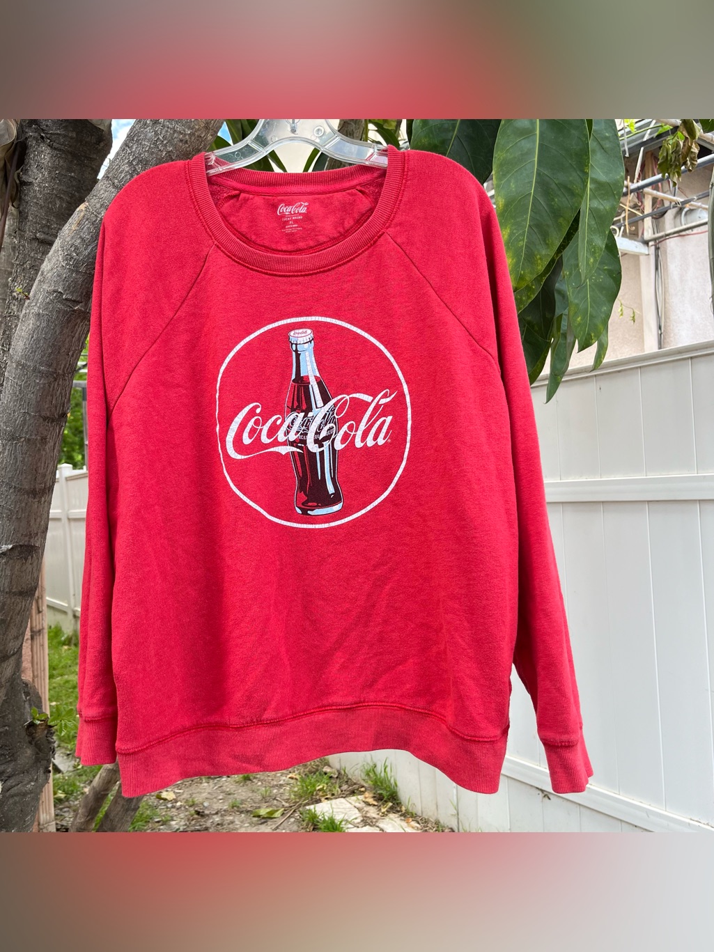 Lucky Brand Coca Cola Sweatshirt In Red
